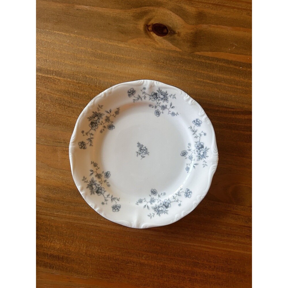 Johann Haviland Blue Garland Bread Plates SET 3 Dessert BAVARIA GERMANY  6 1/4”